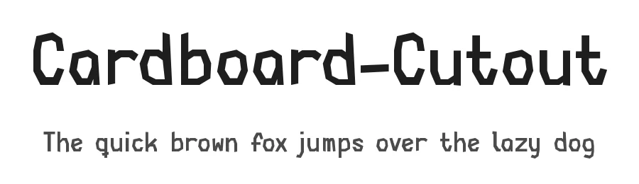 Cardboard-Cutout