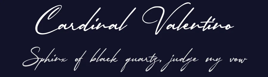 Cardinal Valentino by Octotype  | Thomas Boucherie — Script Handwritten Font — thumbnail 2