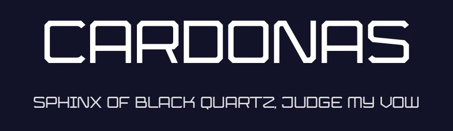 Cardonas by HENRIavecunK Type Co — Display Font — thumbnail 2