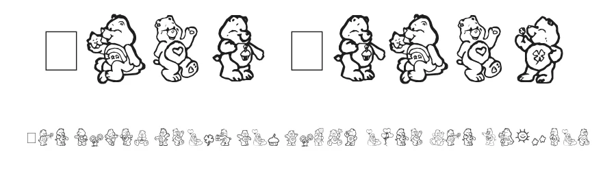 Care Bears by Iacy — Dingbats Font