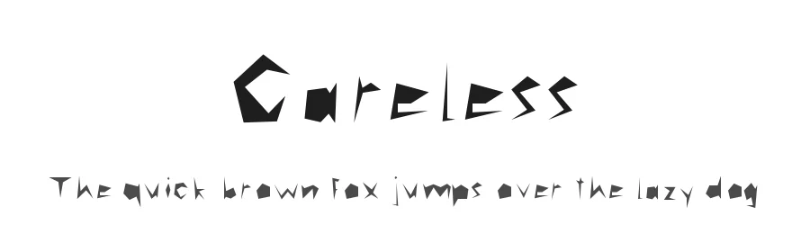 Careless by Felix Leeb — Decorative Font