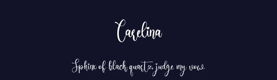 Carelina by erlosDESIGN — Script Handwritten Font — thumbnail 2