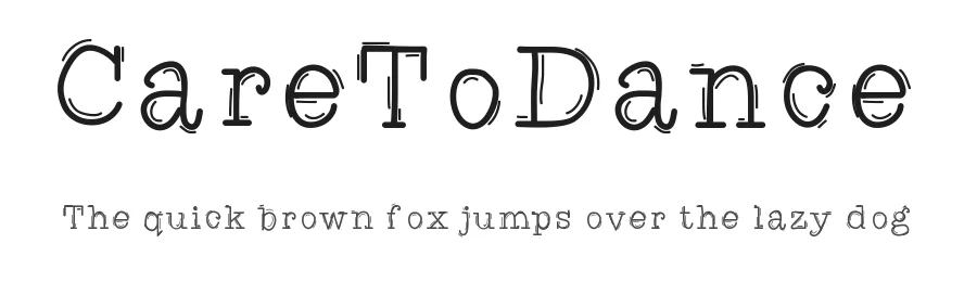 CareToDance by Amy Louise Bandy — Decorative Font