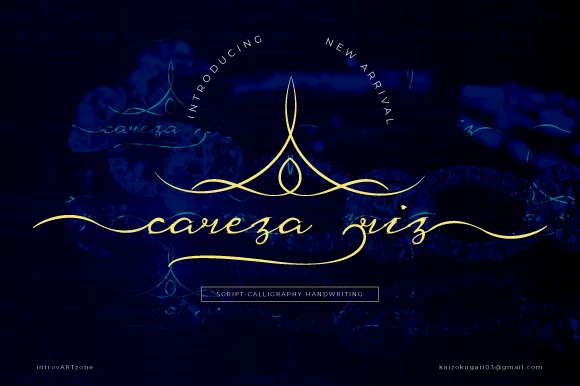 CarezaRiz Font by IntrovArtZone — Script Handwritten Font