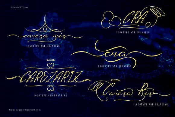 CarezaRiz Font by IntrovArtZone — Script Handwritten Font — thumbnail 2
