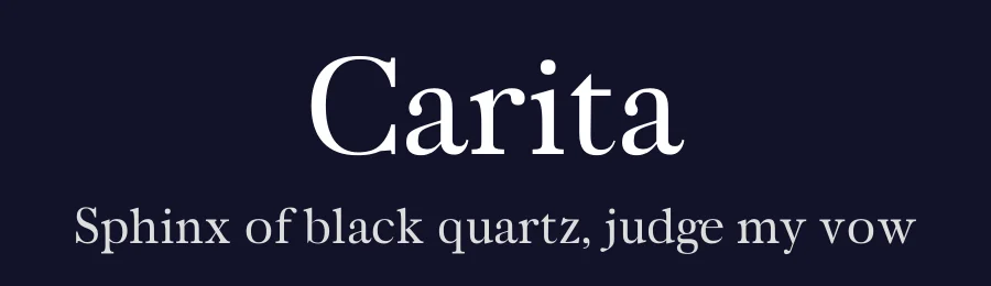 Carita by creativetacos — Serif Font — thumbnail 2