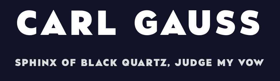 Carl Gauss by Måns Grebäck — Sans Serif Font — thumbnail 2