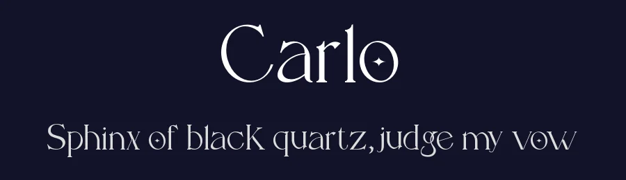 Carlo by Dickof Zapatista — Sans Serif Font — thumbnail 2