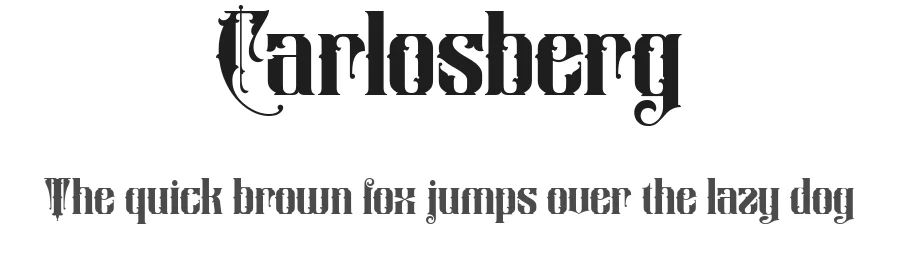 Carlosberg by LetterStock Std — Decorative Font