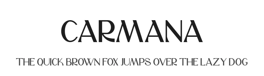 Carmana by Hishand Studio — Serif Font