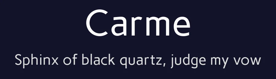 Carme by Ipanema Gráfica / Rubén Prol — Sans Serif Font — thumbnail 2