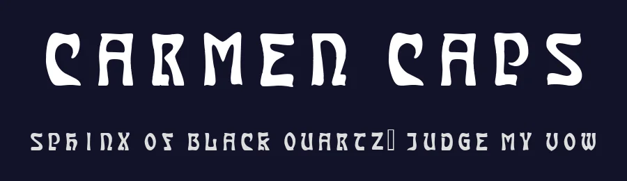 Carmen Caps by Harold's Fonts — Decorative Font — thumbnail 2