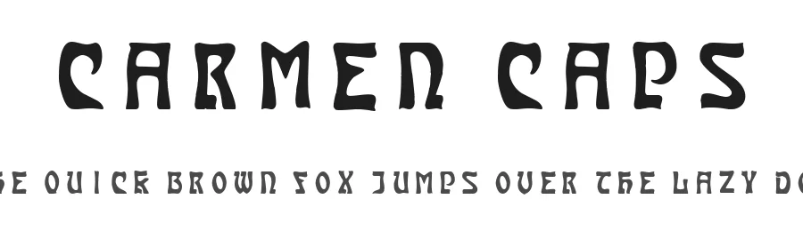 Carmen Caps by Harold's Fonts — Decorative Font
