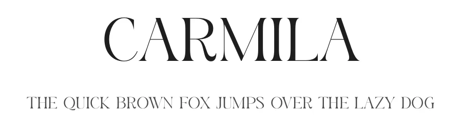 Carmila by Muflieart — Serif Font