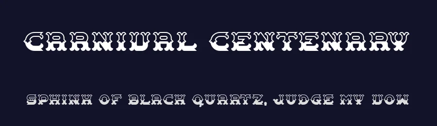 Carnival Centenary by Chequered Ink — Decorative Font — thumbnail 2