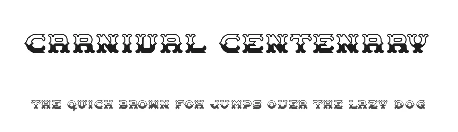Carnival Centenary by Chequered Ink — Decorative Font