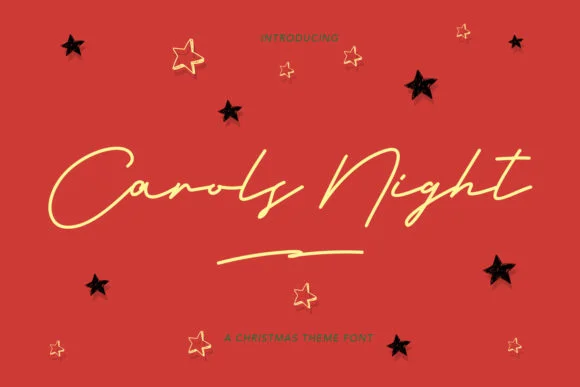Carols Night Font by Maulana Creative — Script Handwritten Font