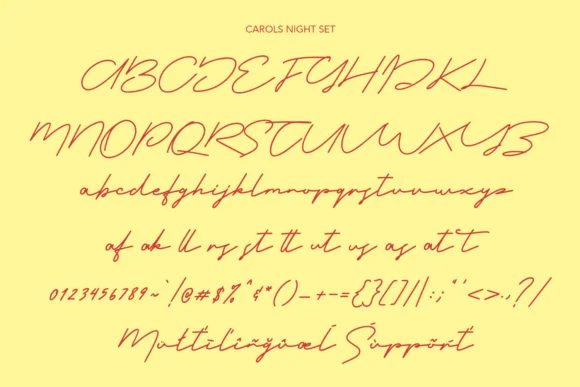 Carols Night Font by Maulana Creative — Script Handwritten Font — thumbnail 6
