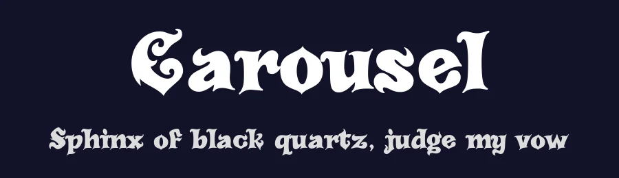 Carousel by Bright Ideas — Decorative Font — thumbnail 2