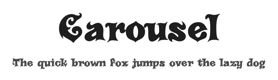Carousel by Bright Ideas — Decorative Font