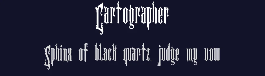 Cartographer by Scott Aneloski — Blackletter Font — thumbnail 2