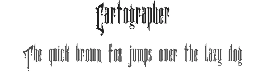 Cartographer by Scott Aneloski — Blackletter Font