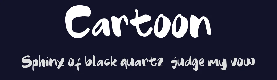 Cartoon by InspiraType — Decorative Font — thumbnail 2