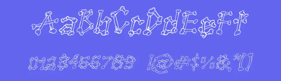 Cartoon Bones by Galdino Otten Fonts — Decorative Font — thumbnail 3