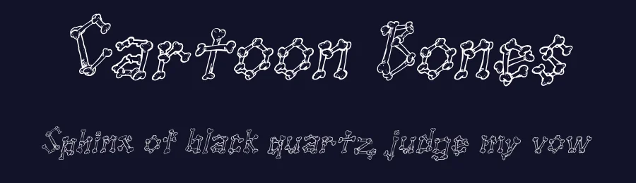 Cartoon Bones by Galdino Otten Fonts — Decorative Font — thumbnail 2