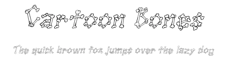 Cartoon Bones by Galdino Otten Fonts — Decorative Font