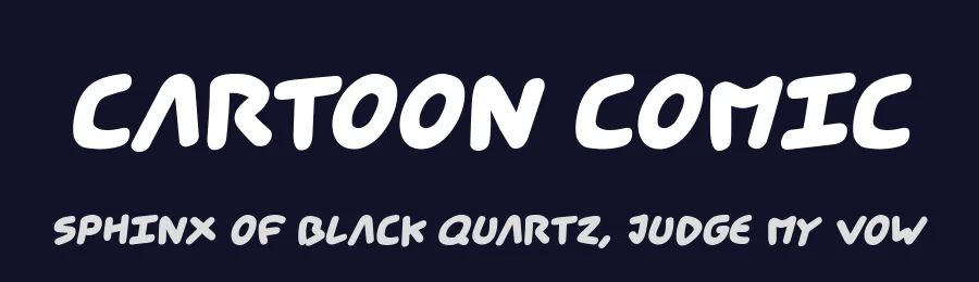 Cartoon Comic by Joseph Dawson — Decorative Font — thumbnail 2