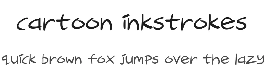 Cartoon Inkstrokes by Hawtpixel — Decorative Font