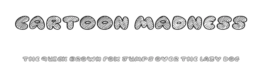 Cartoon Madness by JSH creates โ Decorative Font
