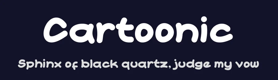 Cartoonic by Ahmad Zulfikar Ali — Decorative Font — thumbnail 2