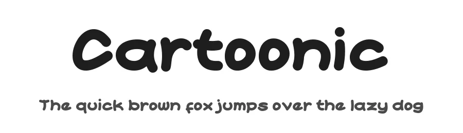 Cartoonic by Ahmad Zulfikar Ali β Decorative Font