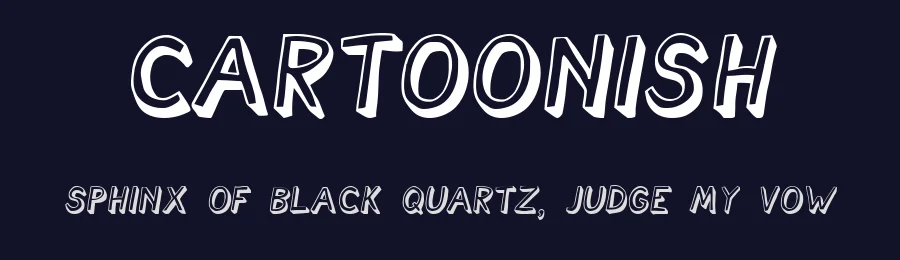 Cartoonish by Vladimir Nikolic — Decorative Font — thumbnail 2