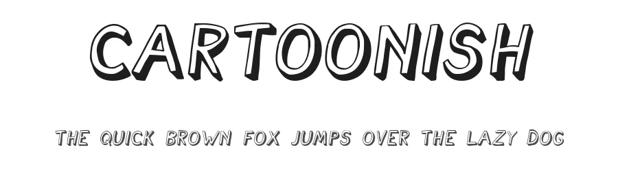 Cartoonish by Vladimir Nikolic — Decorative Font