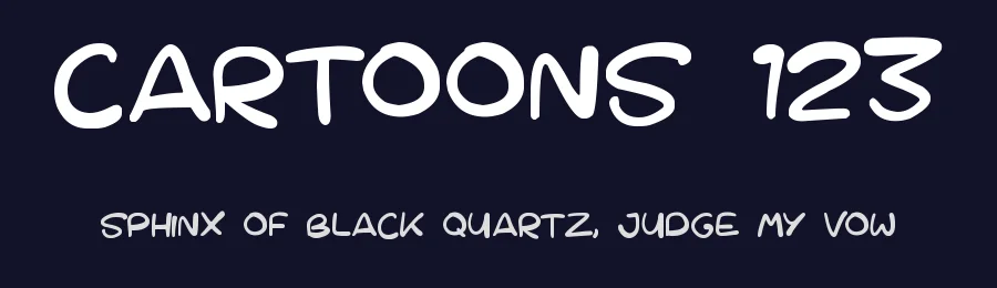Cartoons 123 by Hawtpixel — Decorative Font — thumbnail 2