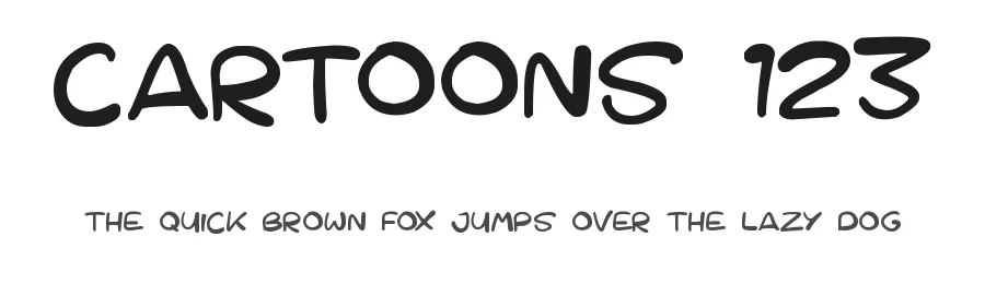 Cartoons 123 by Hawtpixel — Decorative Font