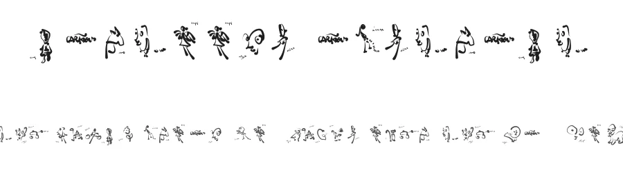 Cartoons Abstract by Daniel  Angermann — Dingbats Font