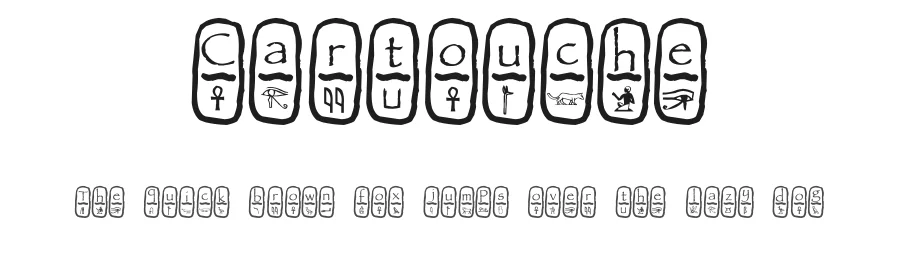 Cartouche by Pearlygates β Dingbats Font