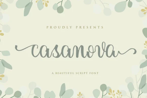 Casanova Font by fanastudio — Script Handwritten Font