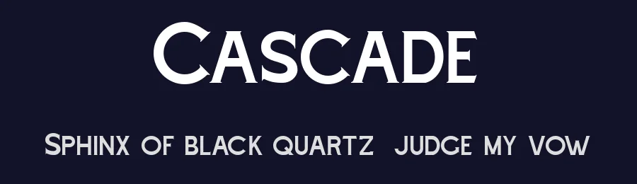Cascade by Angin Studio — Decorative Font — thumbnail 2