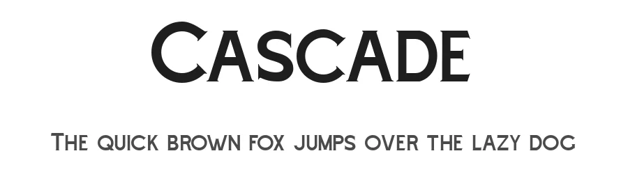 Cascade by Angin Studio — Decorative Font