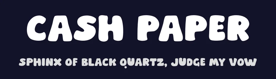 Cash Paper by MJType — Decorative Font — thumbnail 2