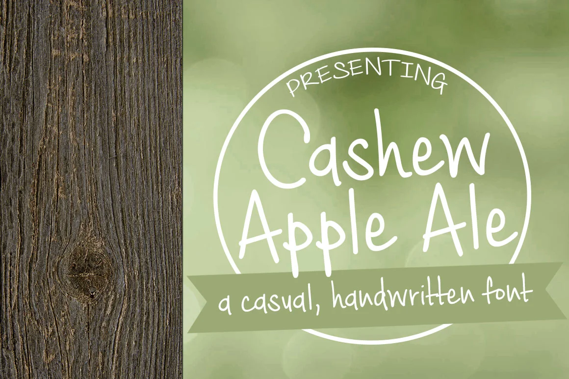 Cashew Apple Ale Font by brittneymurphydesign — Script Handwritten Font