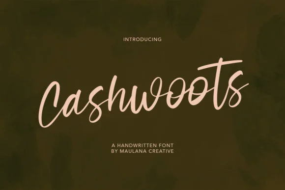 Cashwoots Font by Maulana Creative — Script Handwritten Font