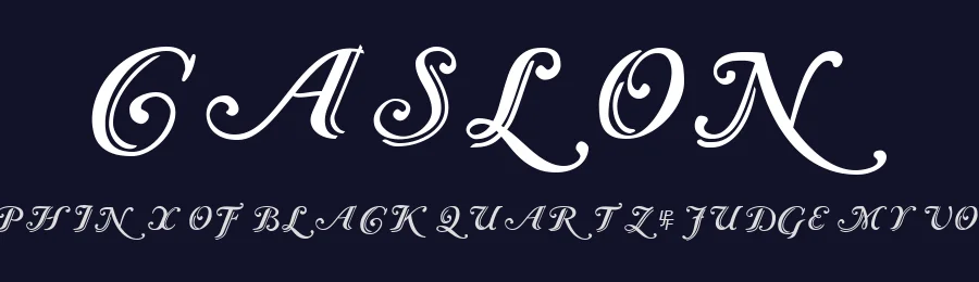 Caslon by Paul Lloyd — Decorative Font — thumbnail 2