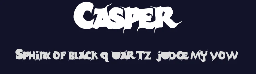 Casper by Jeff Bellini — Decorative Font — thumbnail 2