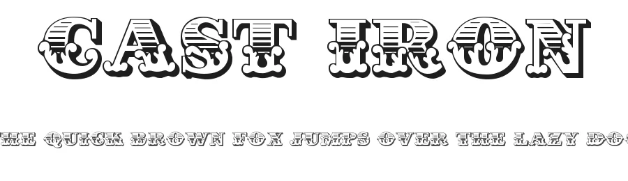 Cast Iron by West Wind Fonts — Decorative Font